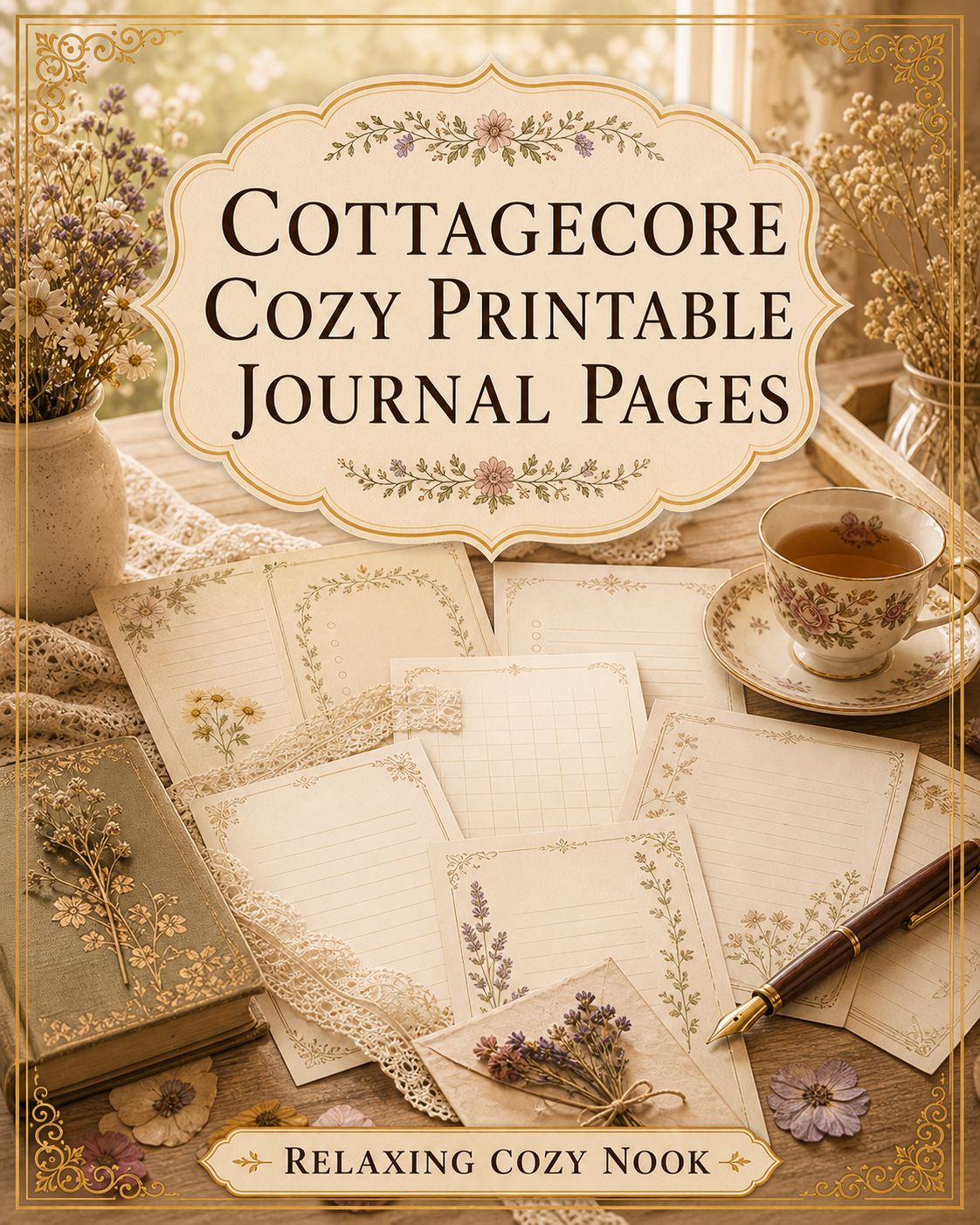Cottagecore Cozy Printable Journal Pages