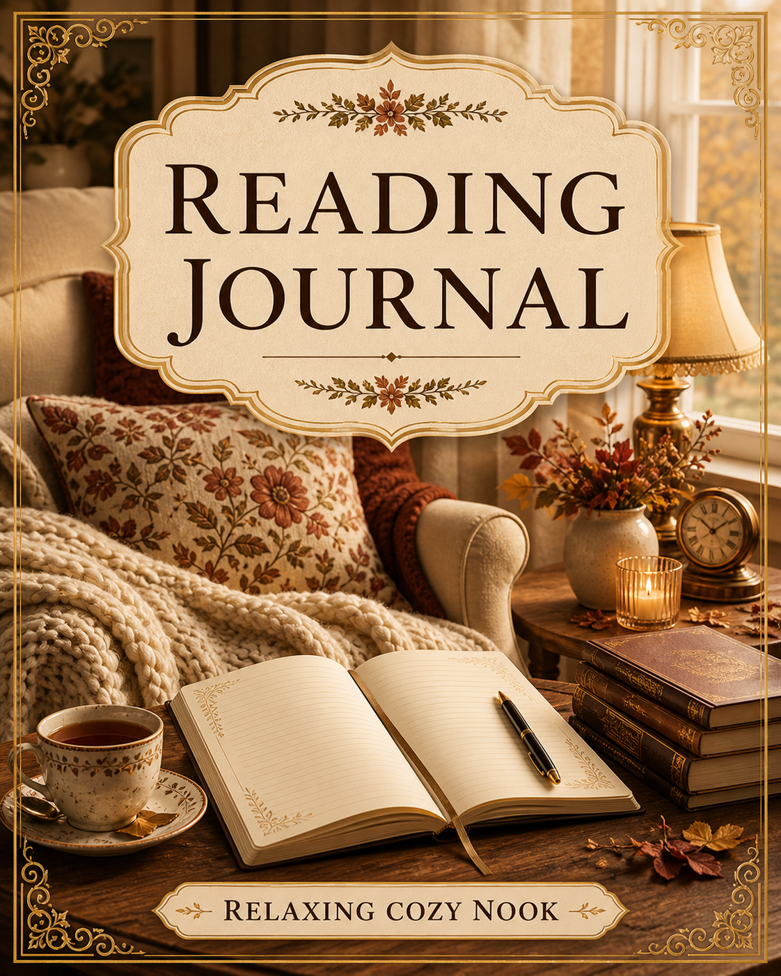 Relaxing Cozy Nook Reading Journal