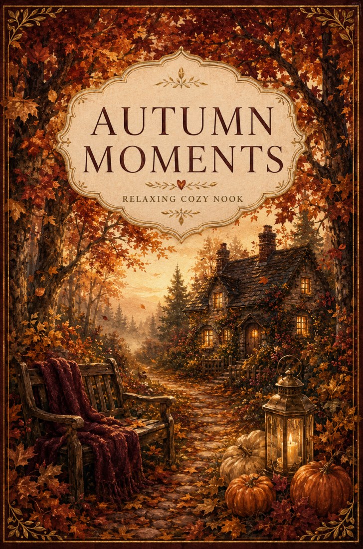 Autumn Moments notebook by Relaxing Cozy Nook