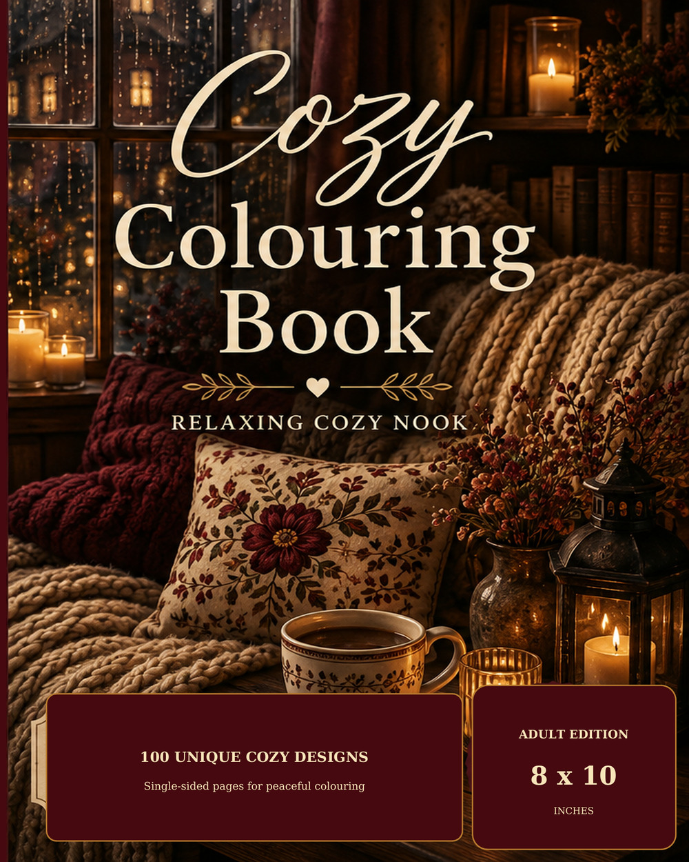 Cozy Colouring Book by Relaxing Cozy Nook
