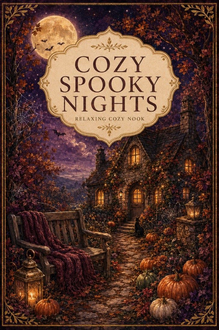 Cozy Spooky Nights notebook by Relaxing Cozy Nook