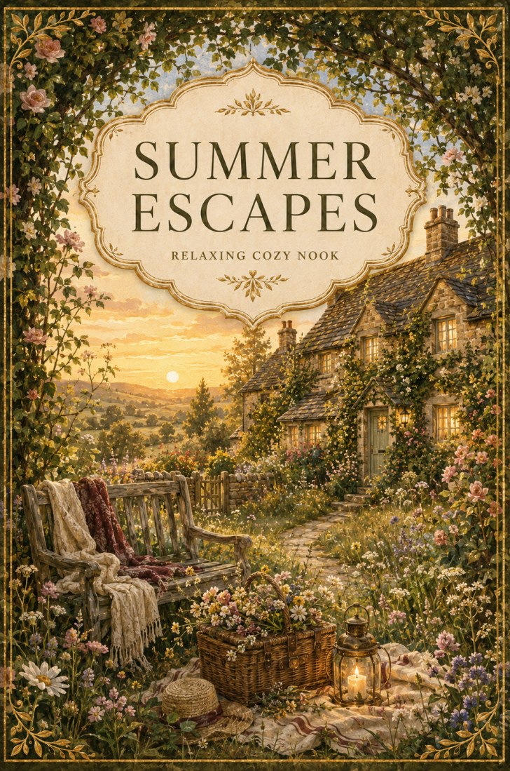 Summer Escapes notebook by Relaxing Cozy Nook