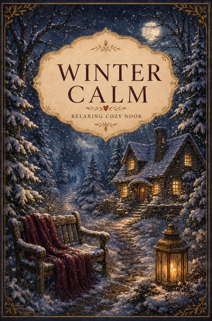 Winter Calm notebook by Relaxing Cozy Nook